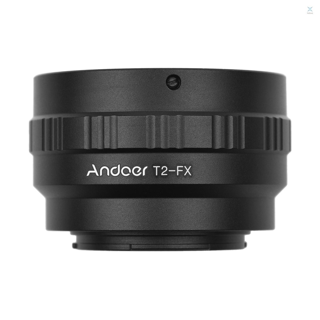 Andoer T2-FX โลหะเลนส์อะแดปเตอร์แหวน T/T2 Mount เลนส์อะแดปเตอร์สําหรับ Fujifilm X-T1/X-A1/X-E2/X-M1/X-E1 X-Mount กล้อง