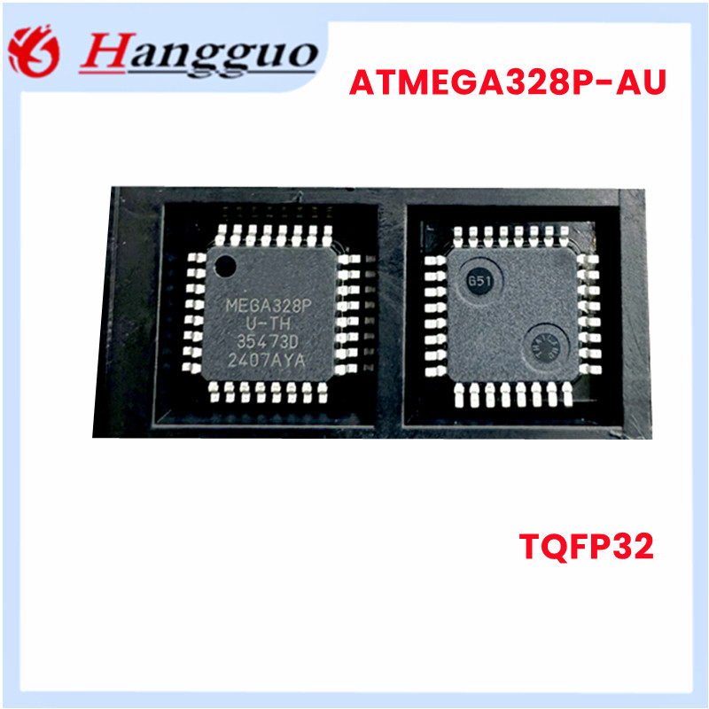 5 ชิ้น/ล็อตใหม่เดิม ATMEGA328P-AU MEGA328P-AU MEGA328P 328P TQFP-32 32TQFP 8-bit microcontroller IC 
