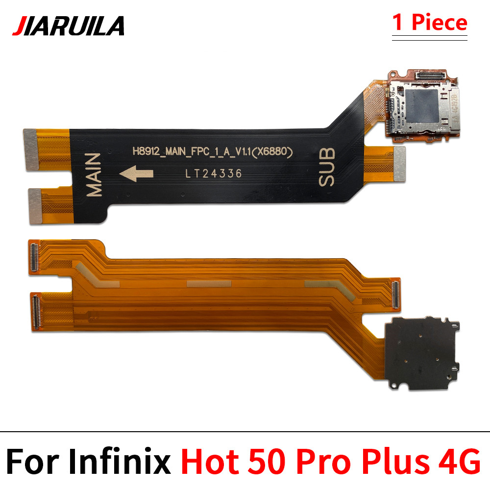 สำหรับ Infinix Hot 50 Pro Plus ที่วางการ์ด SIM 4G ช่องเชื่อมต่อ สายเคเบิลยืดหยุ่น ทดแทน