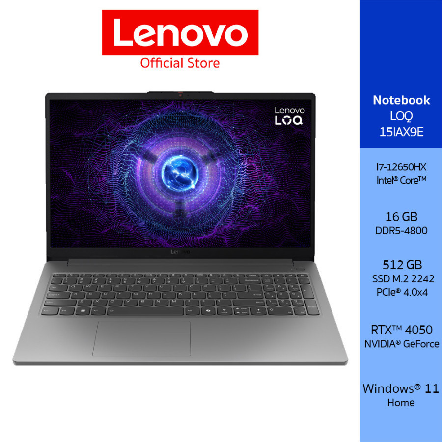 LENOVO LOQ 15IAX9E(83LK002LTA)NOTEBOOK INTEL I7-12650HX NVIDIA GEFORCE RTX 4050