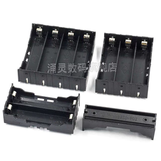 18650 กล่องแบตเตอรี่ 1 ส่วน 2 ส่วน 3/4 ส่วน Series Parallel Pins แบตเตอรี่ลิเธียม 3.7V Pin DIY