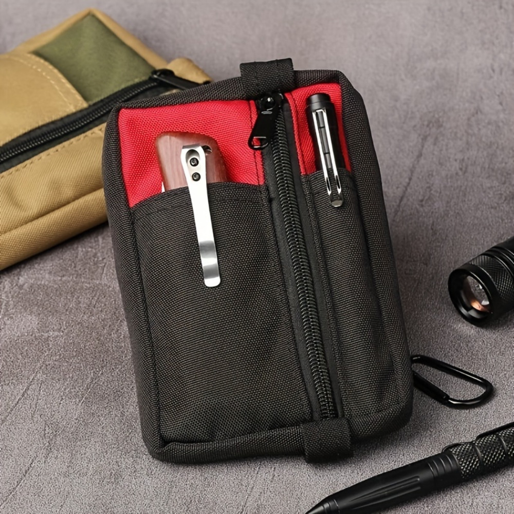 LUC กลางแจ้ง EDC เครื่องมือเก็บกระเป๋า Mini Zipper กระเป๋าใส่เหรียญอเนกประสงค์ EDC กระเป๋า Sundries