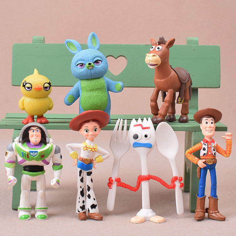 [6017 People Collection] Toy Story Figure Woody Buzz Lightyear Doll Decorative R Us Little Fork Gift