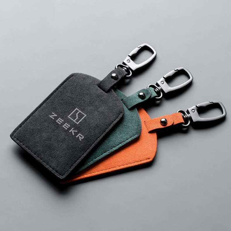 หนังนิ่มรถ NFC การ์ดฝาครอบกุญแจสําหรับ zeekr 001 007 X 7X ผสมพวงกุญแจเคสป้องกันปลอกผู้ถือ
