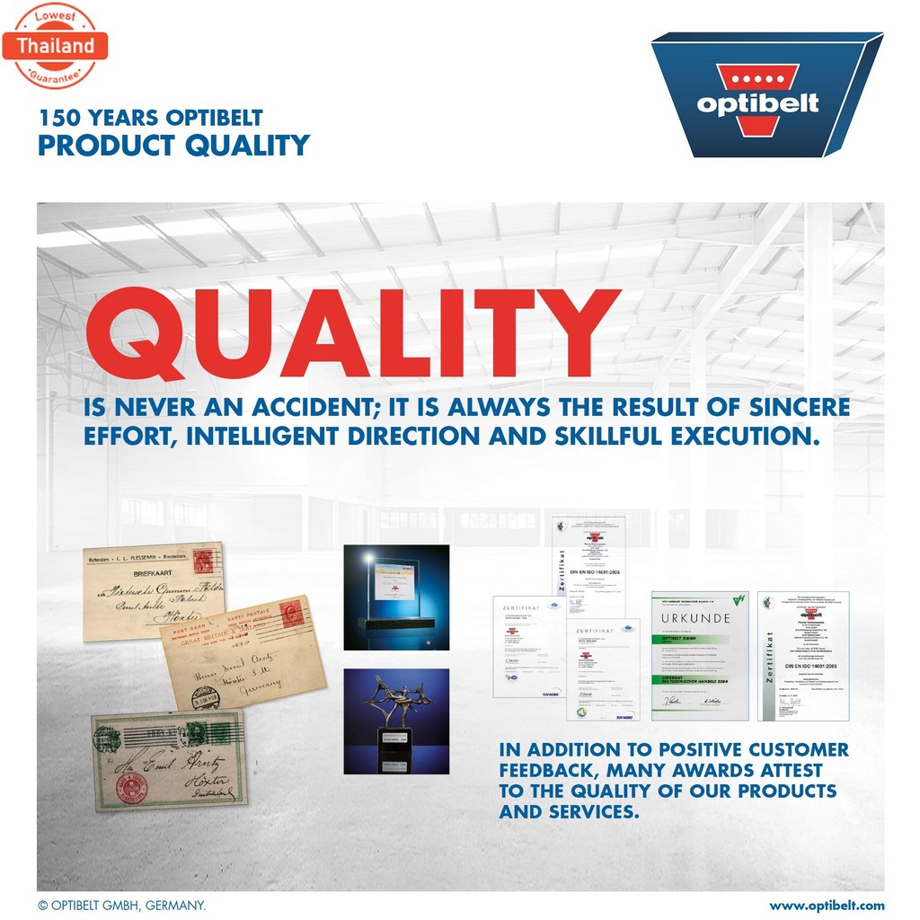 OPTIBELT  V-BELT P/N 9.5X740 V10 730