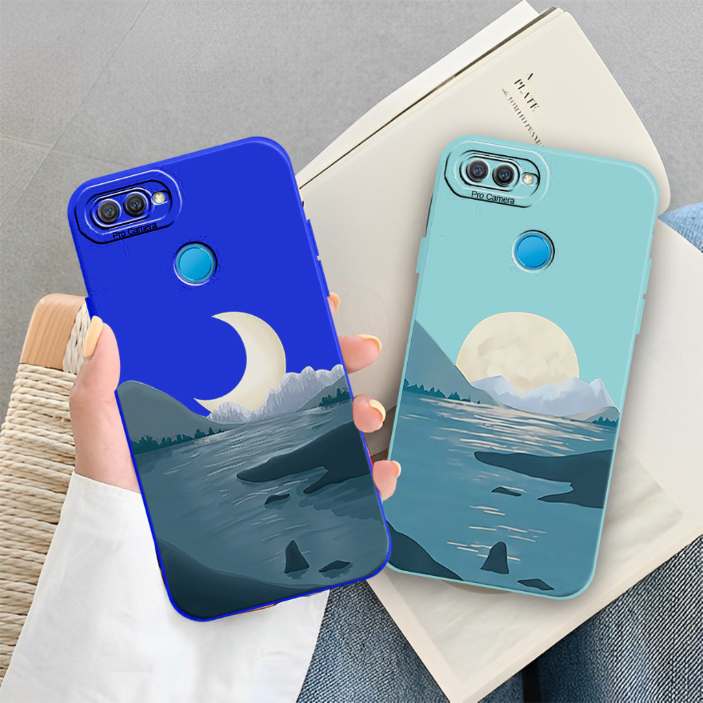 HP [Ops9] Oppo A5S/A12/ A7/A11k/F9/REALME 2 PRO/A3S/A1K/REALME C2 Sun&Moon เคสคู่รัก - เคสน่ารัก - เ