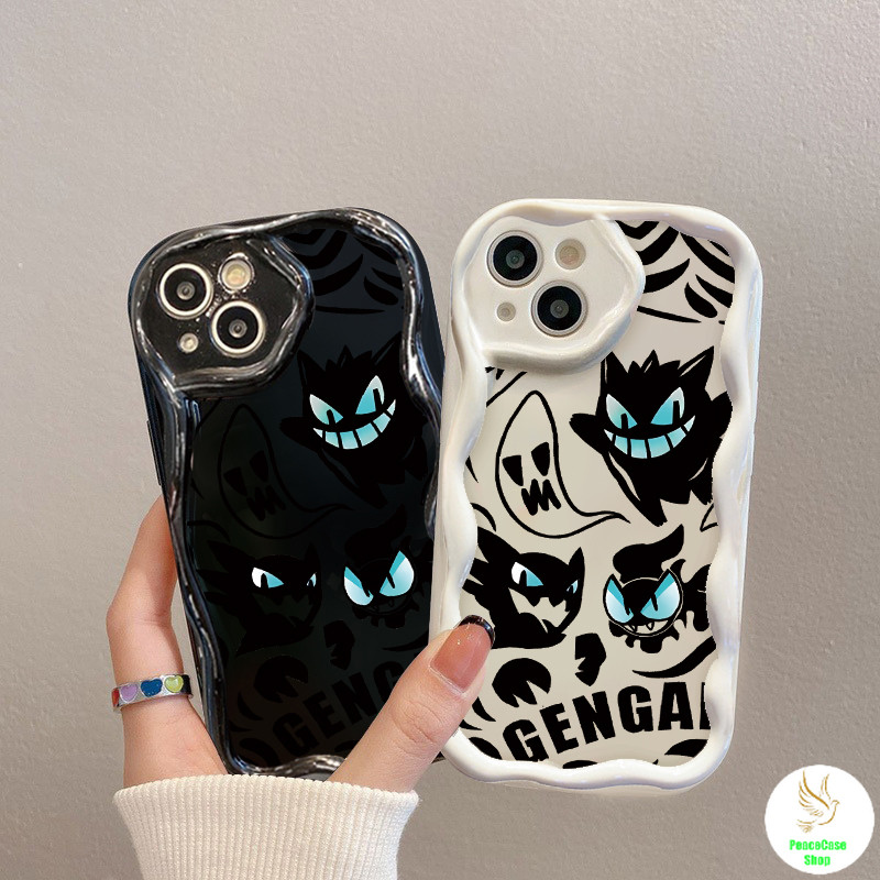 COD-ในไทย เคสคู่รัก โปเกมอน กระโดดกระโดด สําหรับ iPhone 7 8 X 11 12 13 14 15 TPU เคสโทรศัพท์สีครีม กันกระแทก Unisex