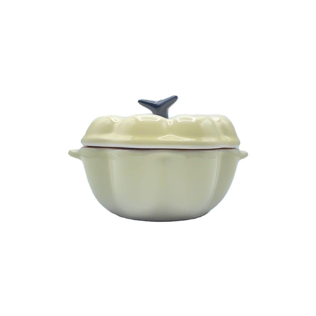 Le CREUSET Plate CRM MINI COCOTTO PUMPKIN ส่งตรงจากญี่ปุ่น มือสอง
