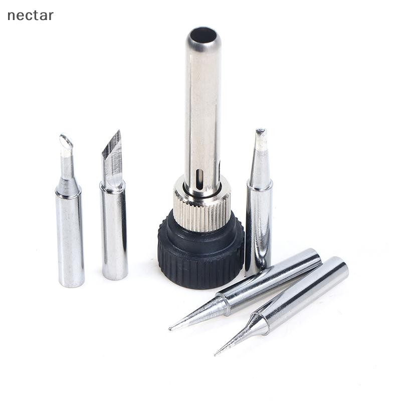 Tar สําหรับ ESD 852D 936 737D 898D 907 HAKKO ปลายเหล็ก Cannula ปลอกและ 5 X หัวแร้งเคล็ดลับสถานีบัดกรีเหล็กอะแดปเตอร์ N