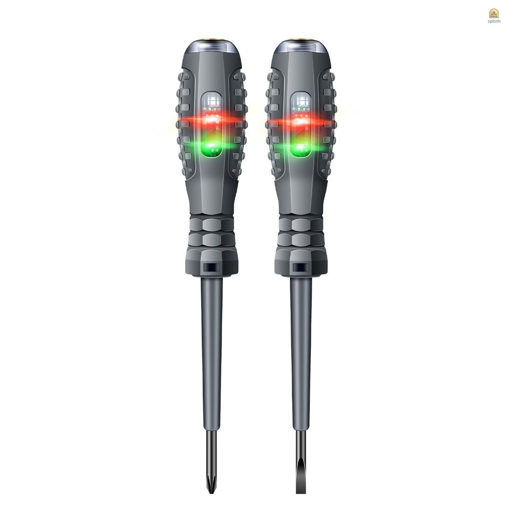 Aneng B05 2 ชิ้น Word/Cross ไขควงปากกาทดสอบไฟฟ้า Multi-functional ไขควงในครัวเรือนพร้อมตัวบ่งชี้เครื