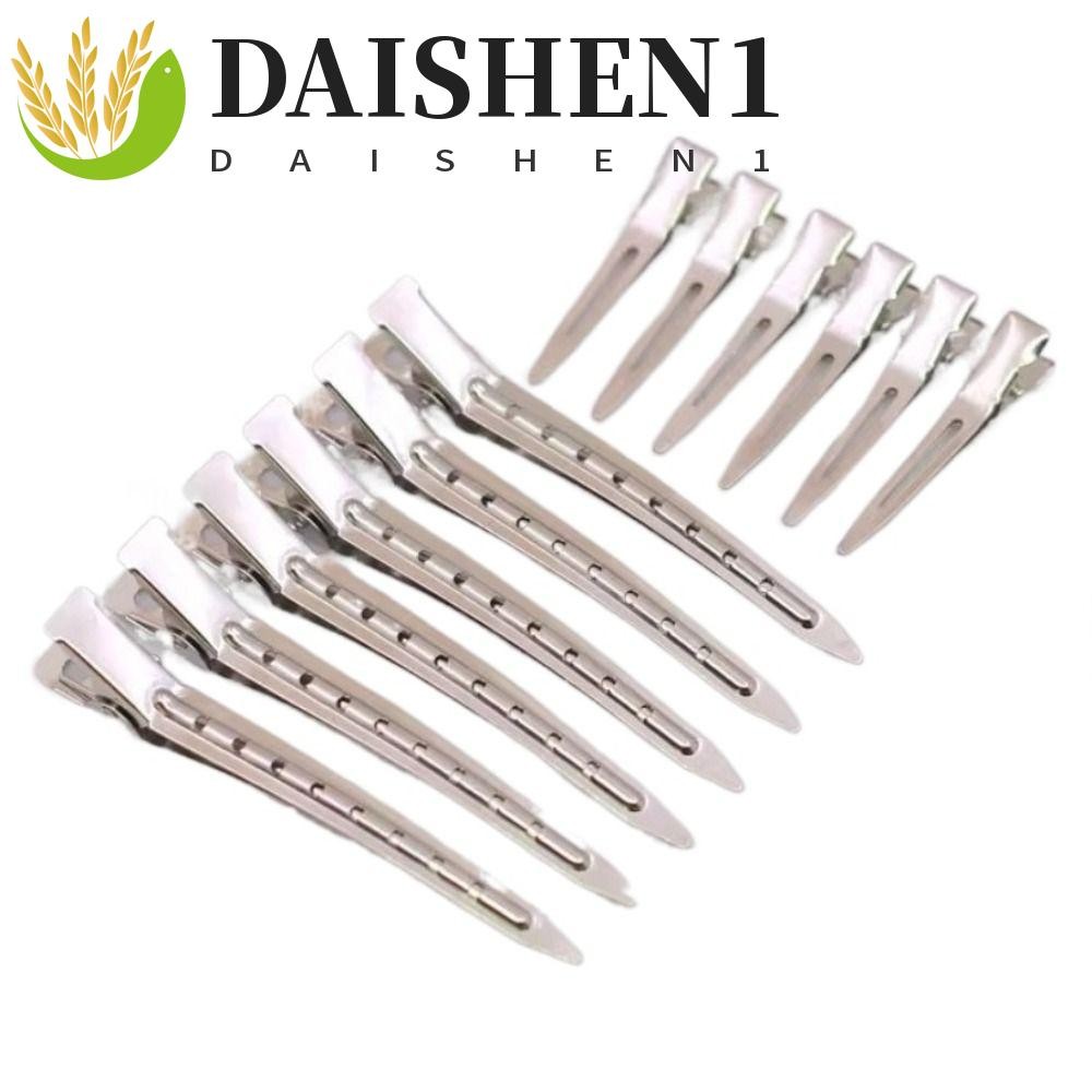 Daishen1 กิ๊บติดผม รูปปากเป็ด ไม่ย่น สําหรับร้านทําผม 10 ชิ้น