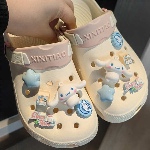 jibbitz crocs jibbitz 2024 เค้กสุนัข DIY หลุมรองเท้าอุปกรณ์เสริม crocs รองเท้าดอกไม้ข้าม Crocs อุปกร