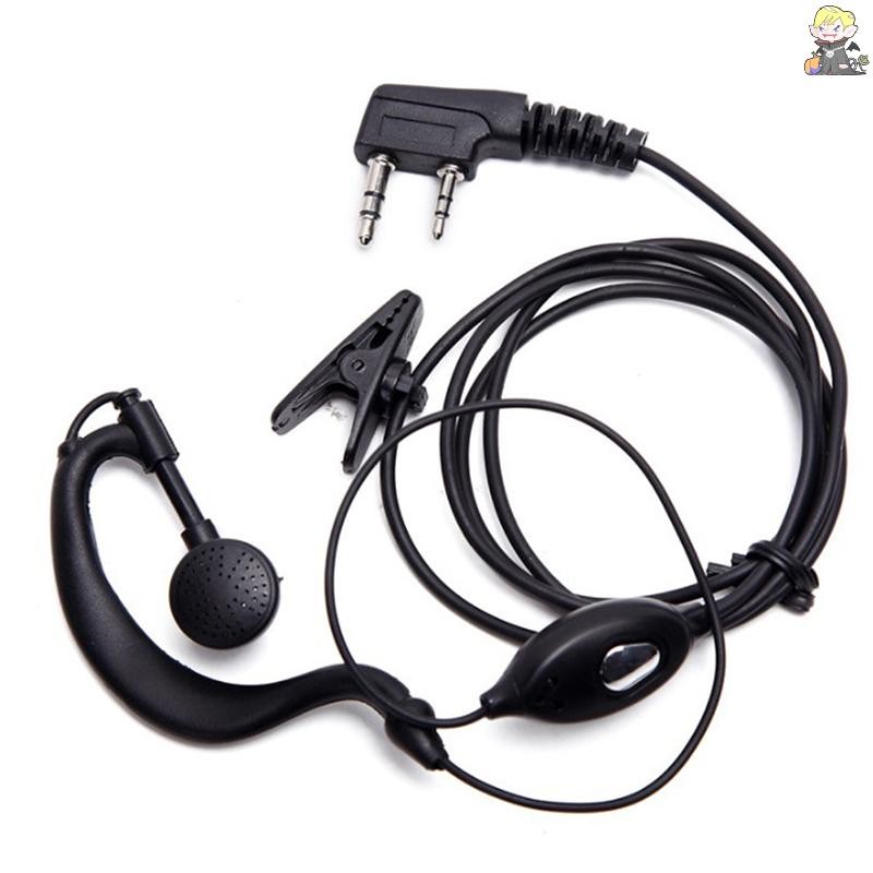 [CL] 2 Pin Walkie-Talkie ชุดหูฟังแบบมีสายสองทางวิทยุหูฟังสําหรับ Baofeng BF-888S UV5R Walkie Talkie 992 Earwear TH