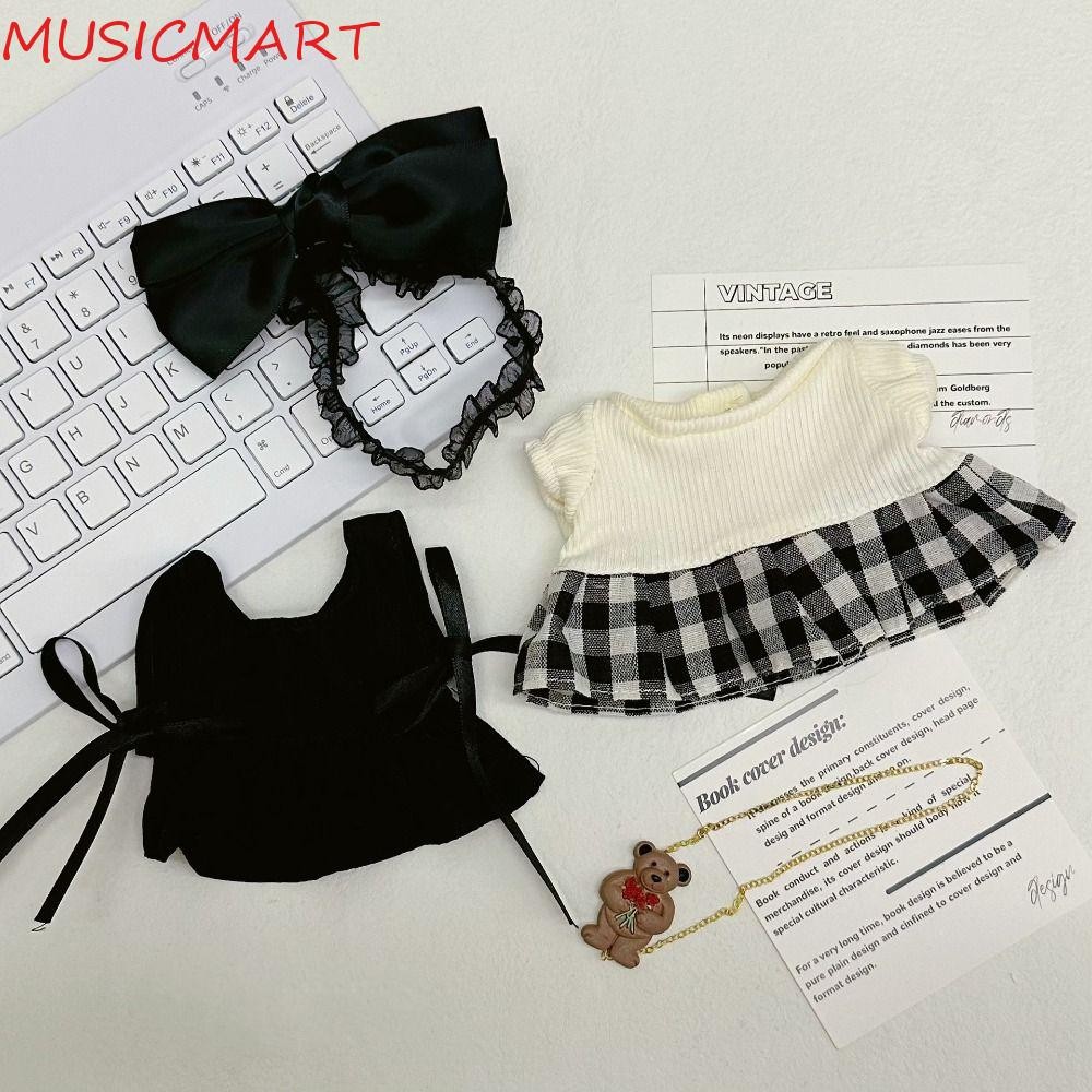 Musicmart 20cm Cotton Dolls Clothes, Toy Accessories ตุ๊กตาผ้า Lolita Dress, ของเล่นตุ๊กตาเสื้อผ้า Lolita Mini Dress Cotton Doll Lolita ชุดเด็กของขวัญ