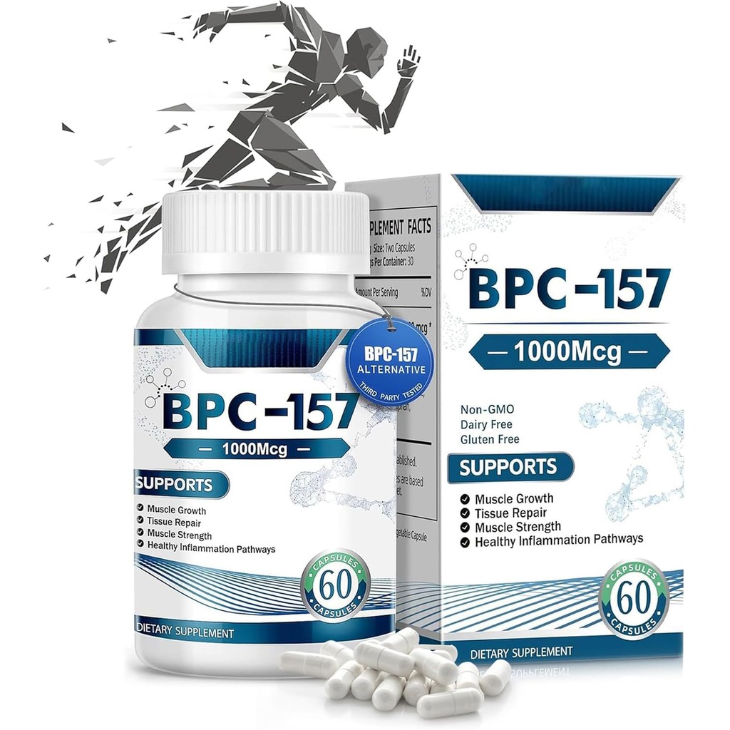 BPC - 157 แคปซูล BPC - 157- pro 1000 MB เพิ่มการฟื้นฟูกล้ามเนื้อ และการซ่อมแซมเนื้อเยื่อ