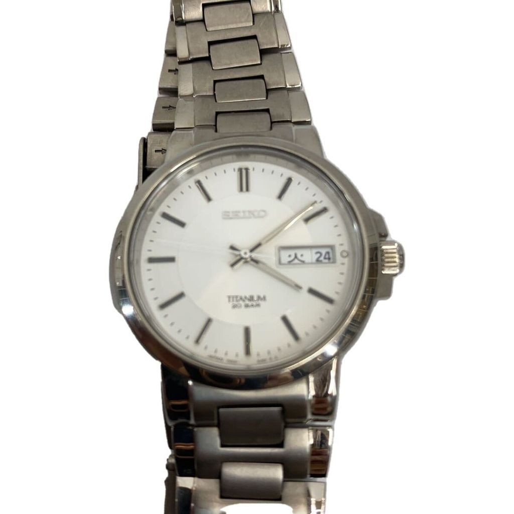 Seiko(ไซโก) SEIKO Men's Watch -- WHT SLV 7N43-7B80 Direct from Japan Secondhand