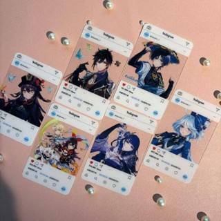 6 ชิ้น/ล็อต Pvc โปร่งใสการ์ด Photo Props Diy การ์ดอะนิเมะอุป…