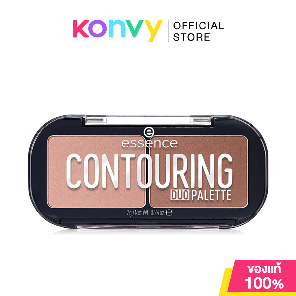 essence Contouring Duo Palette 7g #10 เอสเซนส์ คอนทัวร์เนื้อแมท 2 เฉดสีในหนึ่งตลับ สำหรับใช้สร้างมิติให้ใบหน้า.