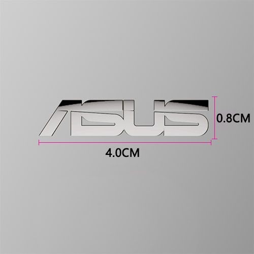 ♚-♚สติกเกอร์โลโก้โลหะแบบแยกส่วนบางเฉียบโลโก้ ASUS MSI Acer อุปกรณ์ต่อพ่วงคอมพิวเตอร์