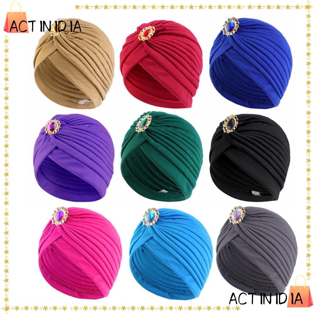 Actinidia หมวกผ้าโพกหัวชาติพันธุ์ย้อนยุค, หมวกบิดอุปกรณ์เสริมหมวกอินเดีย, ที่คาดผมผ้าโพกหัวหมวกผ้าโพกหัวผู้หญิง
