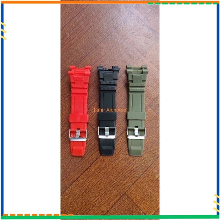 CASIO G-SHOCK GWN8600 RUBBER WATCH STRAP GWN 8600 - สีดํา