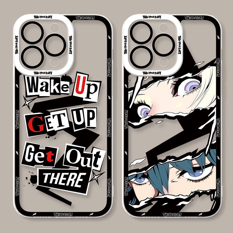 สําหรับ Infinix Smart 9 8 7 5 6 Hot 50i 40 40i 30i 20 10 30 Play NFC Note 30 40 Pro Spark GO 2024 Tecno Spark 30C 20 10C Camon 20 น่ารักอะนิเมะเกม Persona Soft Clear Cover