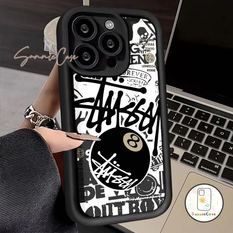 เคส Redmi 13C 19A 12 9T 10C 2C A1 9C 9 10A NFC Note 10 9 8 11 12 11s Pro Max POCO M6 Pro การ์ตูน ผี เรียบง่าย ตลก เคส