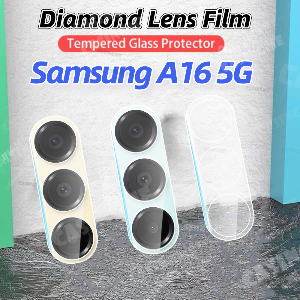 Samsung A16 5G 2024 3Dกล้องเลนส์ProtectorสําหรับSamsung Galaxy A16 A26 A36 A56 4G 5G SamsungA16 16 16A 4G 5G 2024 Clearกระจกนิรภัยโปร่งใสกล้องด้านหลังป้องกัน