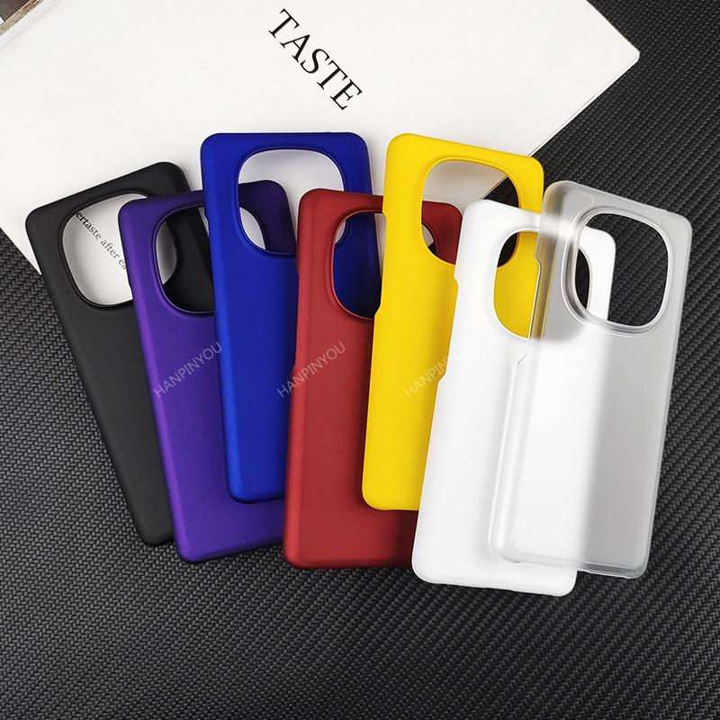 เคสพีซีเคลือบเรียบบางเฉียบสําหรับ Xiaomi Redmi หมายเหตุ 14 Note14 Pro Plus 5G 4G ป้องกันลายนิ้วมือฮาร์ดป้องกันปกหลัง