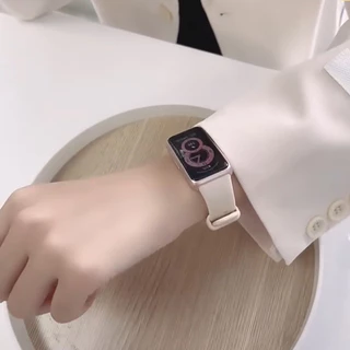 สายซิลิโคนกีฬา for Huawei Band 10 9 8 7 6 / 6 Pro Honor Band 6 7 สายรัดกีฬา Huawei Band 7/6 สายนาฬิกาอุปกรณ์เสริม