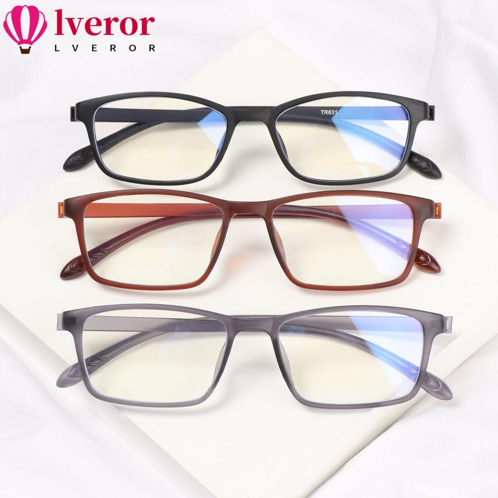 Lveror แว่นสายตายาว UltraLight แว่นขยาย TR90 น้ําหนักเบาผู้หญิงผู้ชาย ป้องกันแสงสีฟ้า