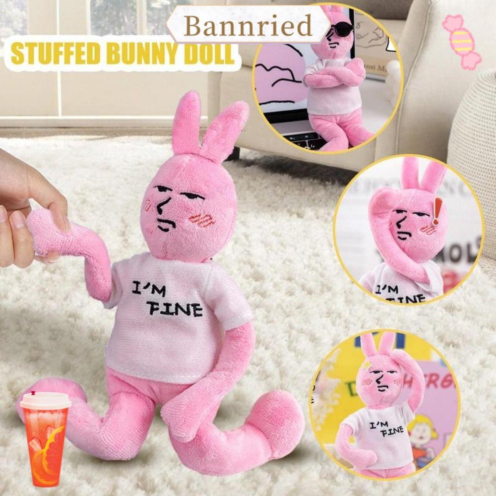 Bannriedsg989 ตุ๊กตาตุ๊กตา,จี้การ์ตูน Bookbag Decor My Friends ตุ๊กตากระต่ายตุ๊กตาน่ารักสีชมพูตลกแสดงออกเปลี่ยน Dressing เกมตุ๊กตาเสื้อผ้าทํามือเด็ก