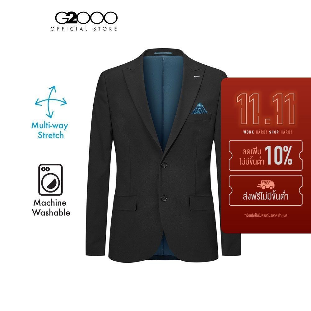 G2000 เสื้อสูทสำหรับผู้ชาย ทรง Slim Fit รุ่น 4111302399 BLACK