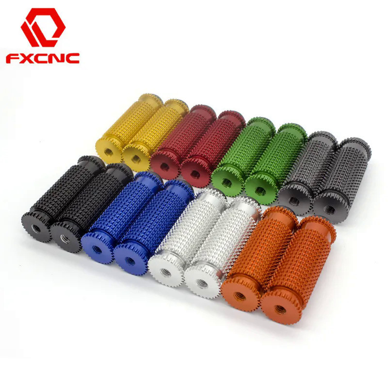 XF CNC Aluminum Motorcycle Rearset Footrests Footpeg Foot Pegs Pedal 8 Colors 8mm For Suzuki GSXR100