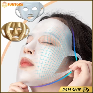 สินค้ามีคุณภาพ มาร์คหน้าซิลิโคน 3D ใช้ซ้ําได้ สําหรับดูแลผิวหน้า เพิ่มความชุ่มชื้น แผ่นมาส์กหน้า ป้องกันหูระเหย