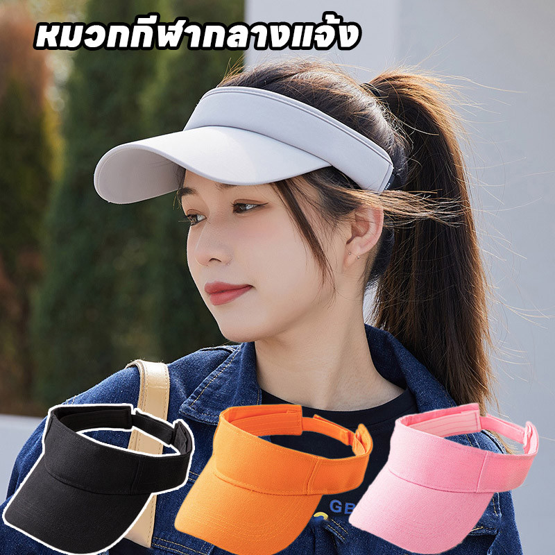 พร้อมส่ง หมวกเบสบอล หมวกกันแดดกลางแจ้ง ป้องกันUV หมวกกลวง เทนนิส วิ่งมาราธอน นกปากเป็ดน้อย