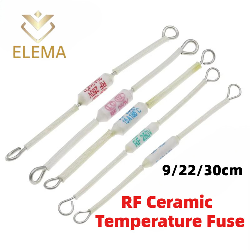 RF หม้อหุงข้าวเซรามิคอุณหภูมิฟิวส์ 10A/15A/20A 250V เซรามิคอุณหภูมิฟิวส์สําหรับหม้อหุงข้าวไฟฟ้า Safeguard ความต้านทาน 165/185/216/230/240 องศา
