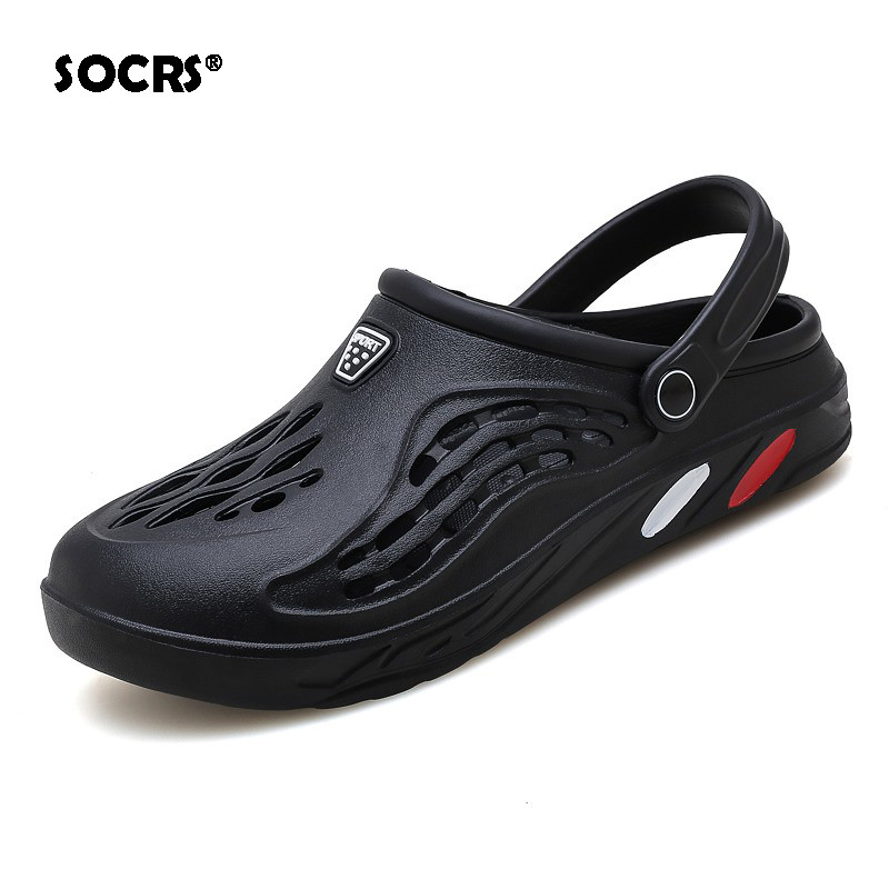 SOCRS 2024 ขนาดใหญ่คู่สไตล์หลุมรองเท้าเป่าโถวรองเท้าแตะพื้นนุ่มรองเท้าชายหาดผู้ชาย 46 47 48 49