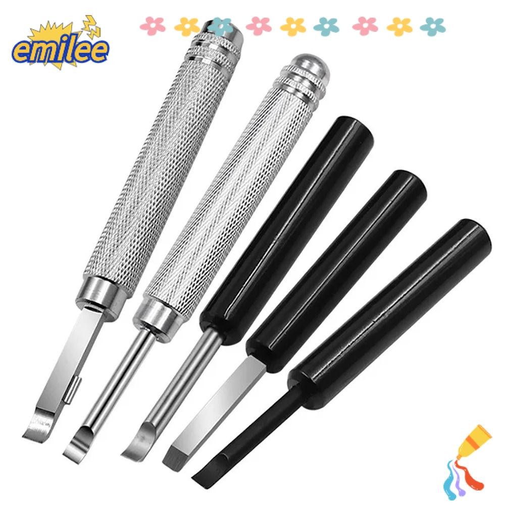 Emilee 1 ชิ้น Pry เครื่องมือ,โลหะซ่อมเครื่องมือ Remover สกรูนาฬิกากลับ, กดเปลี่ยนแบตเตอรี่สําหรับช่างซ่อมนาฬิกา Back Remover