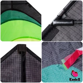 KDX ว่าวสามเหลี่ยม ว่าวสายรุ้ง สีสดใส มีหางว่าวยาว รวมประมาณ 1.9 m เรียว Colored kite