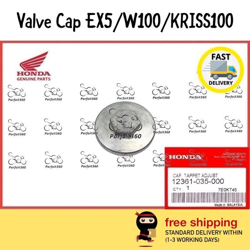 12361-035-000 HONDA EX5 DREAM W100 KRISS Plug Drain / Engine Oil Nut / Nut Miyak Hitam / Valve / Tud