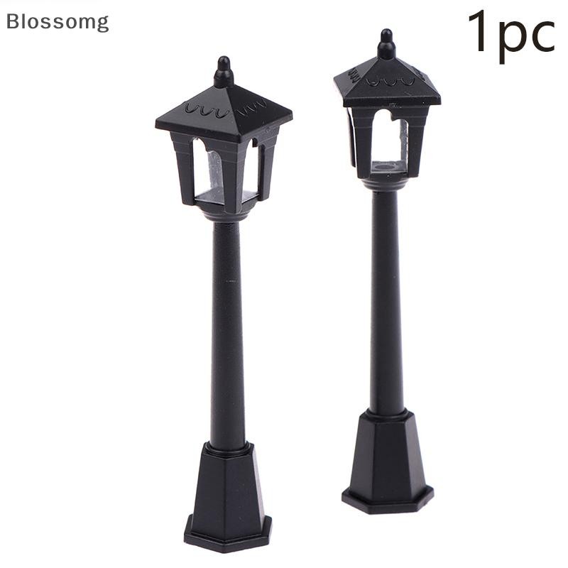 Blossomg 1 ชิ้น Mini โคมไฟไฟถนนรุ่นสามมิติสําหรับบ้านตุ๊กตาจิ๋วตกแต่งใหม่