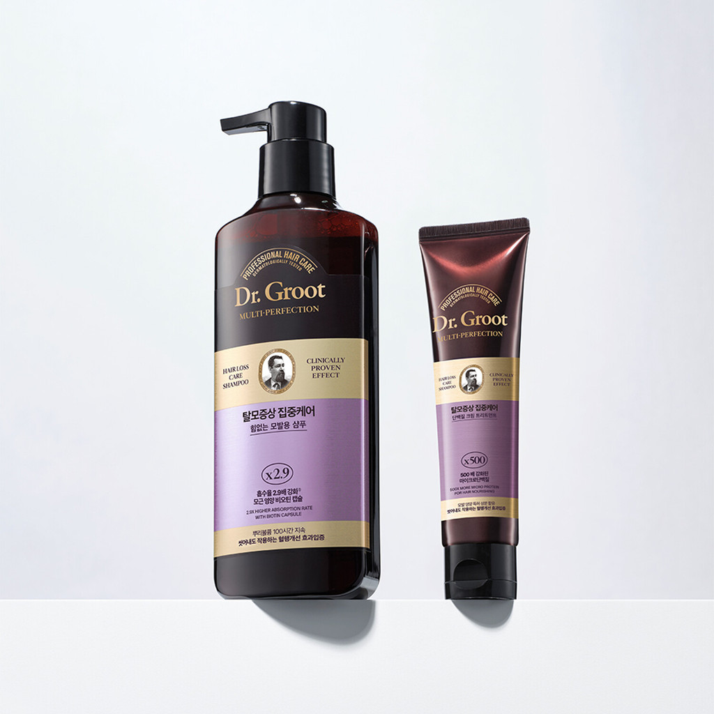 ดร. Groot Hair Loss Care Shampoo For Thinning & Weak Hair 400ml Set (+ทรีทเมนท์ 100ml)