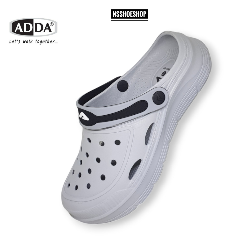 [พร้อมส่ง] ADDA 59S01 รองเท้าแตะ CLOG รองเท้าลำลอง สำหรับผู้ชาย แบบสวมหัวโต แบบสวม size 7-10