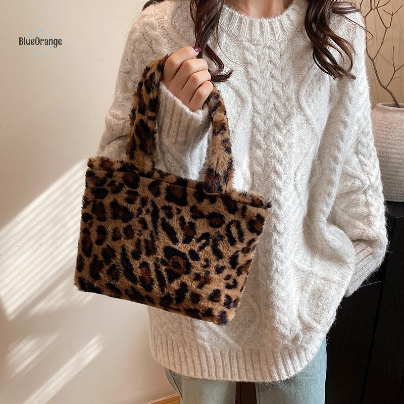 ใหม่เสือดาวตุ๊กตากระเป๋า Kawaii อะนิเมะกระเป๋าถือนุ่มยัดไส้ Tote แฟชั่น Commuter Satchel กระเป๋าเป้สะพายหลัง hot
