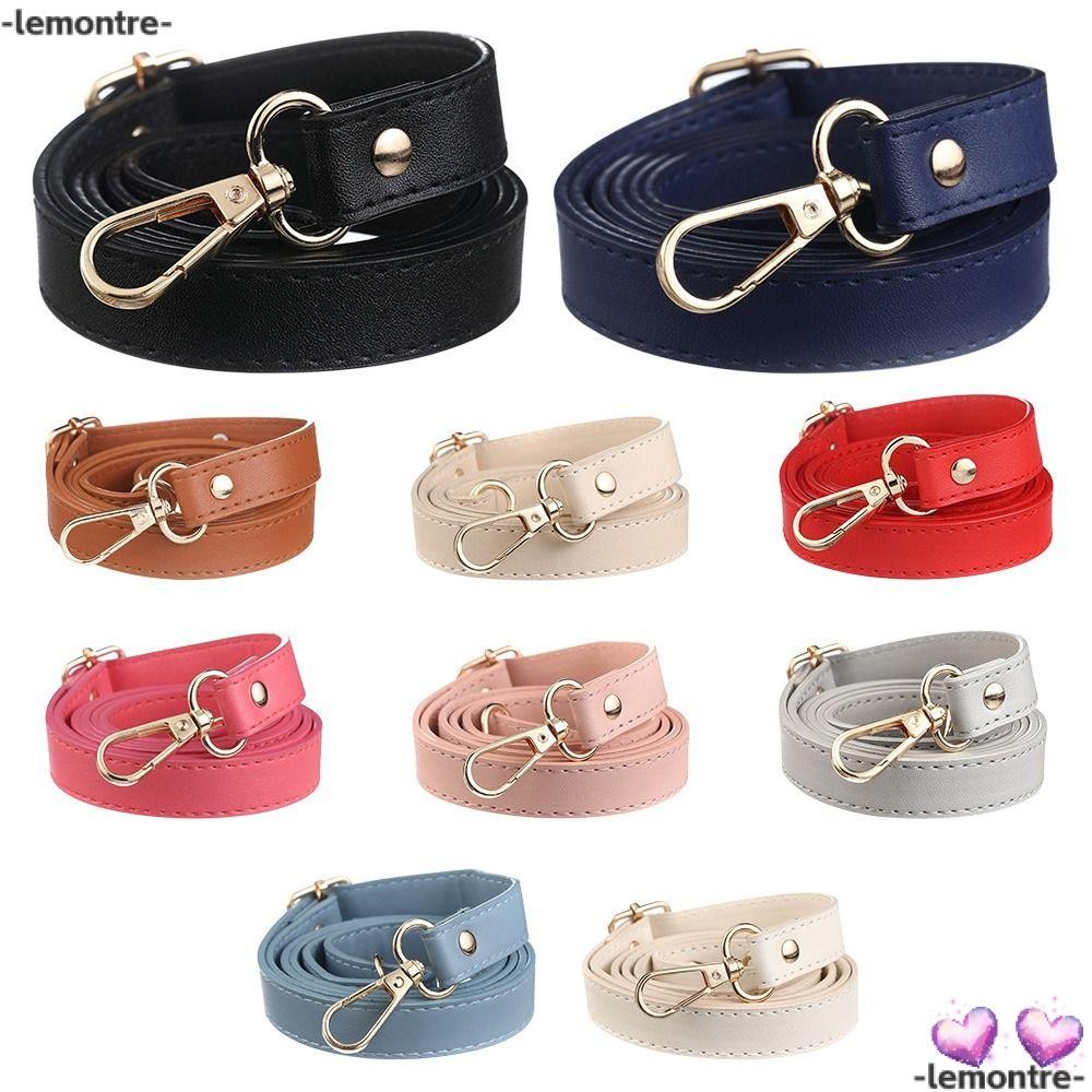 Lemontre 130 ซม. สายหนังที่ถอดออกได้กระเป๋าสะพายข้างอุปกรณ์เสริม