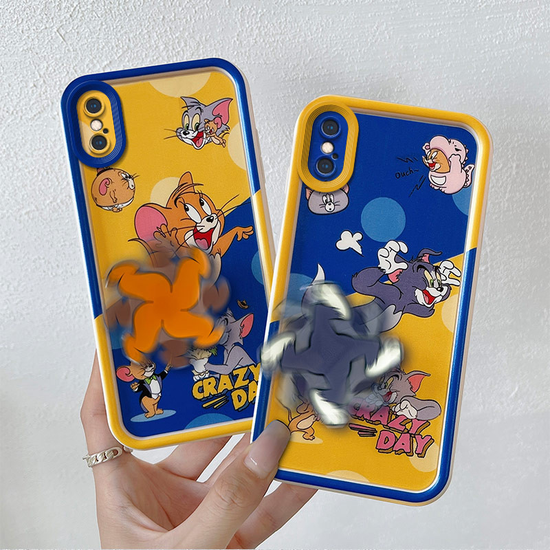 Case IPhone X Case IPhone Xs Case Tom and Jerry Phone Case Cool Cartoon Kuromi Protective Lens Soft 