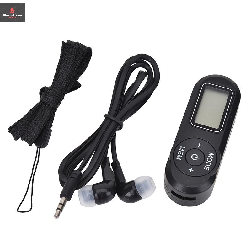 Cod Pocket FM Radio พร้อม DSP FM 1.1 นิ้วฟังก์ชั่น Mini Digital Radio ใหม่