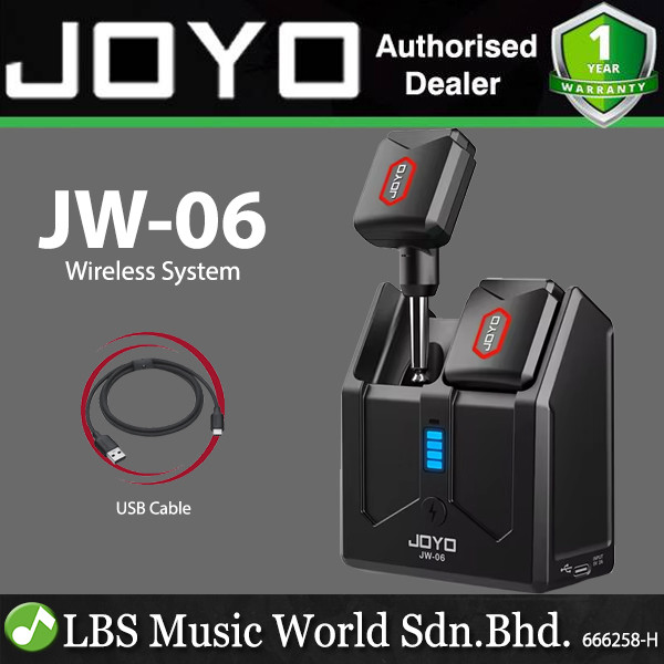 Joyo JW-06 5.8GHz เครื่องรับส่งสัญญาณไร้สายพร้อมแท่นชาร์จแบบพกพา (JW06)