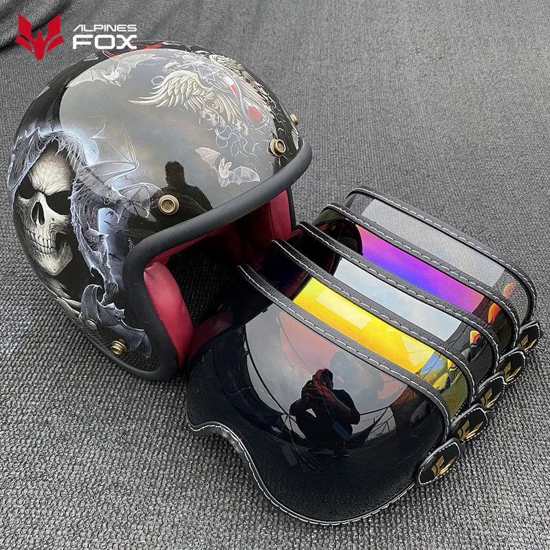 Motorcycle Helmet Goggles Colorful Detachable Windproof Anti-Scratch Lens ATV MX Dirt Bike helmet Go